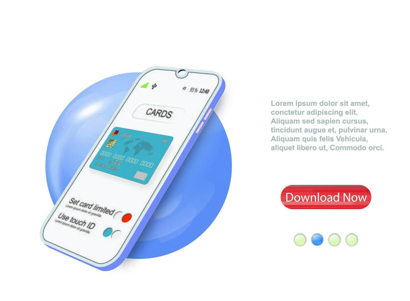 modèle de paiement mobile pour smartphone. application d'interface de portefeuille mobile. modèle d'interface utilisateur de vecteur