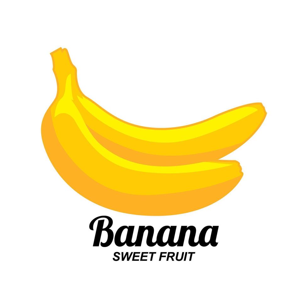 création de logo banane vecteur