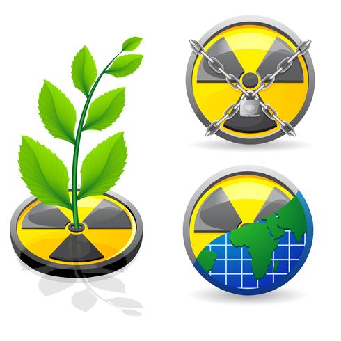 signe est une illustration vectorielle de rayonnement et d&#39;écologie vecteur