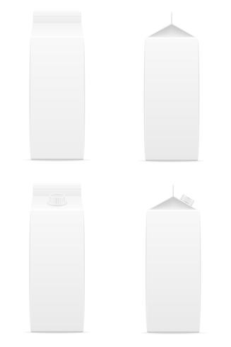 paquet blanc avec illustration vectorielle de jus vecteur