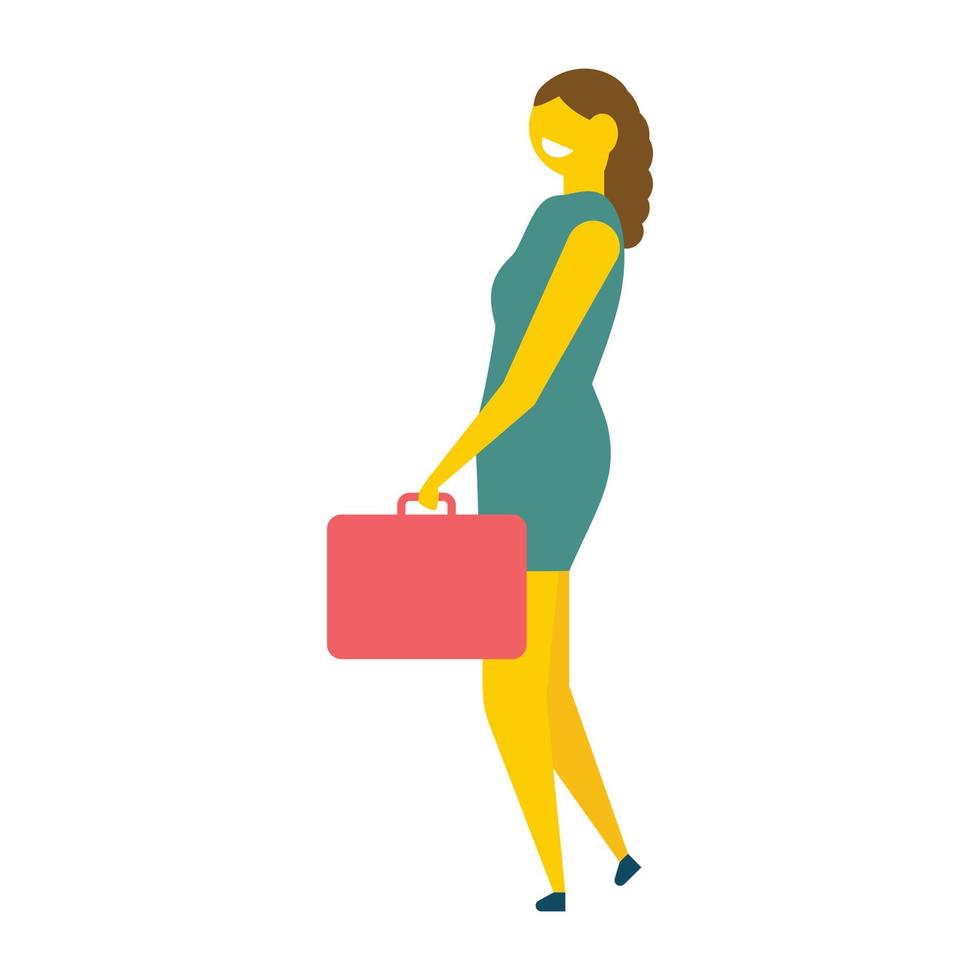 concepts de femme d'affaires à la mode vecteur