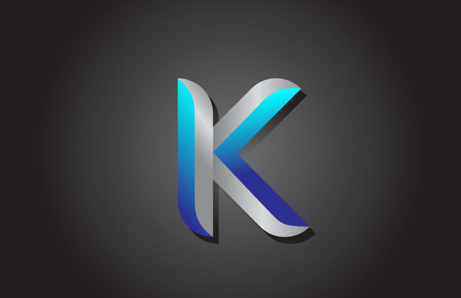 icône du logo lettre alphabet k. conception créative pour entreprise et entreprise vecteur