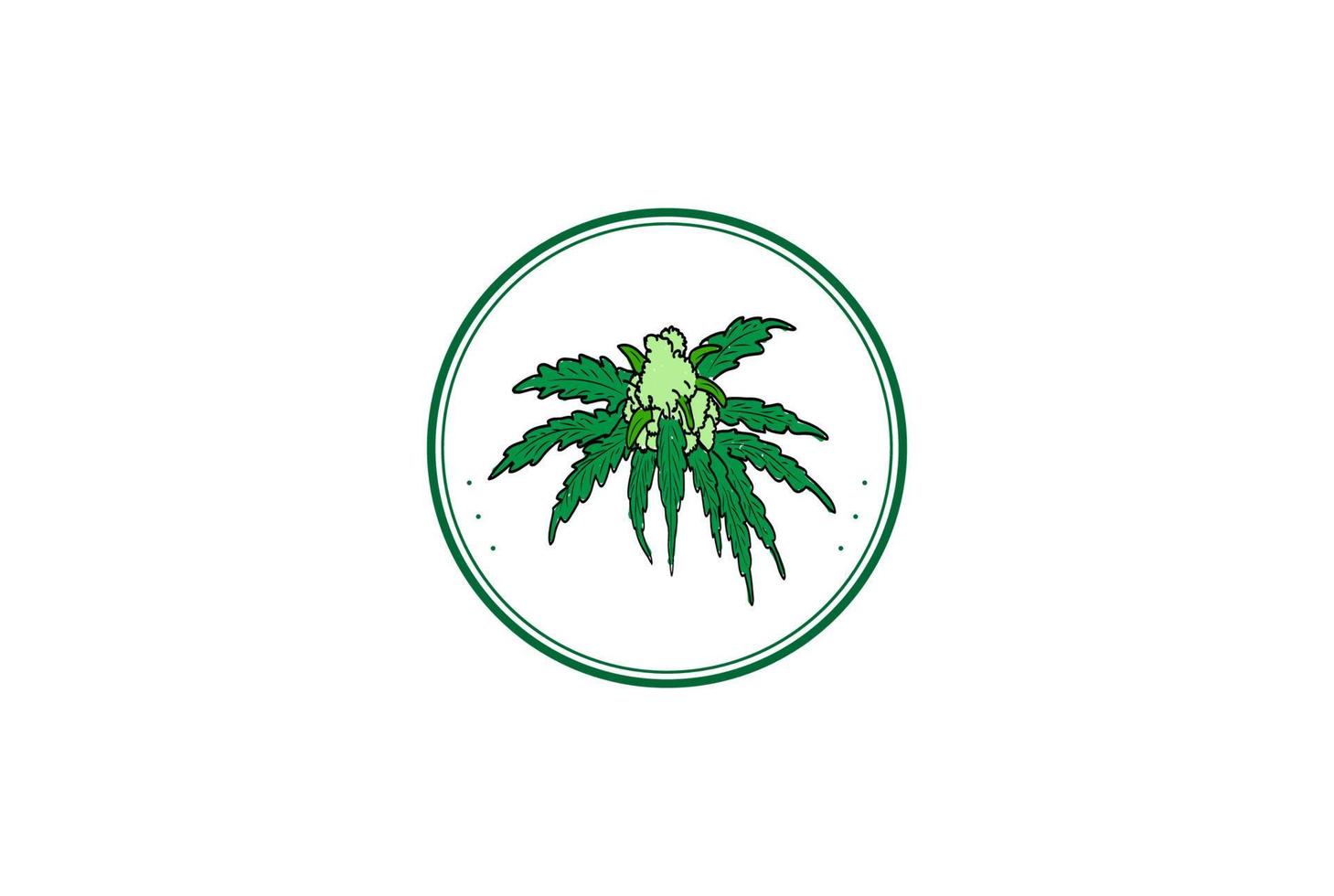 rétro vintage cannabis marijuana chanvre cbd huile étiquette logo vecteur de conception