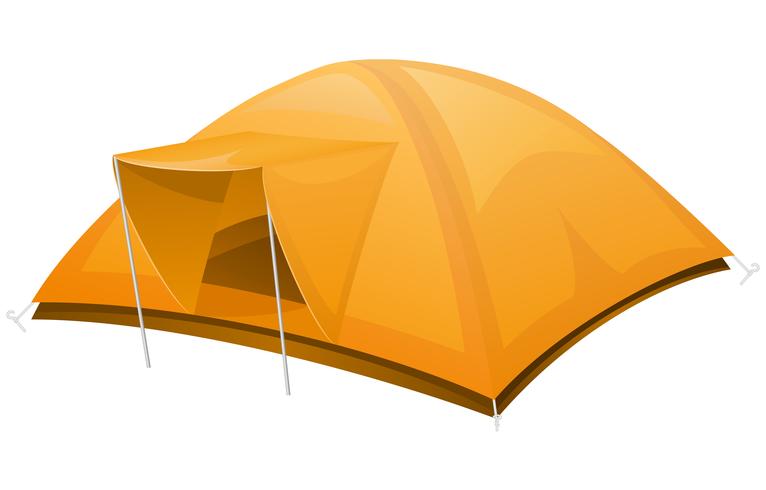 illustration vectorielle de tente touristique vecteur