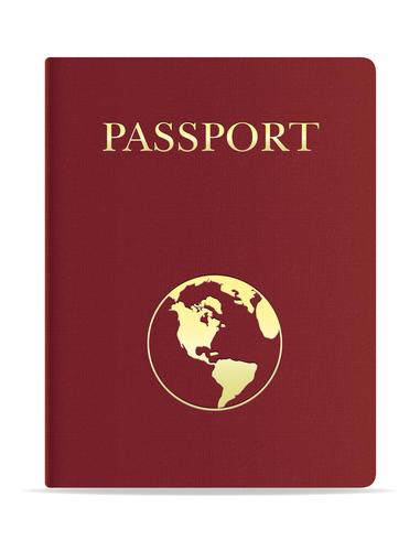 illustration vectorielle passeport vecteur