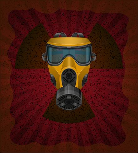 concept d&#39;illustration vectorielle de contamination radioactive vecteur