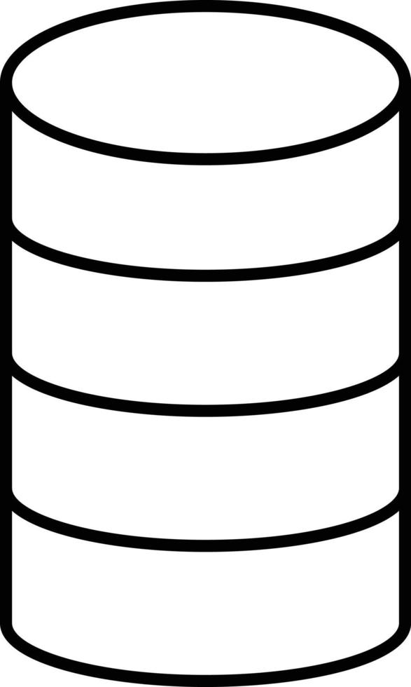 style d'icône de base de données vecteur
