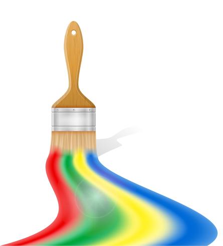 art créatif peinture brosse concept illustration vectorielle vecteur