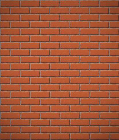 mur de fond sans couture de briques rouges vecteur