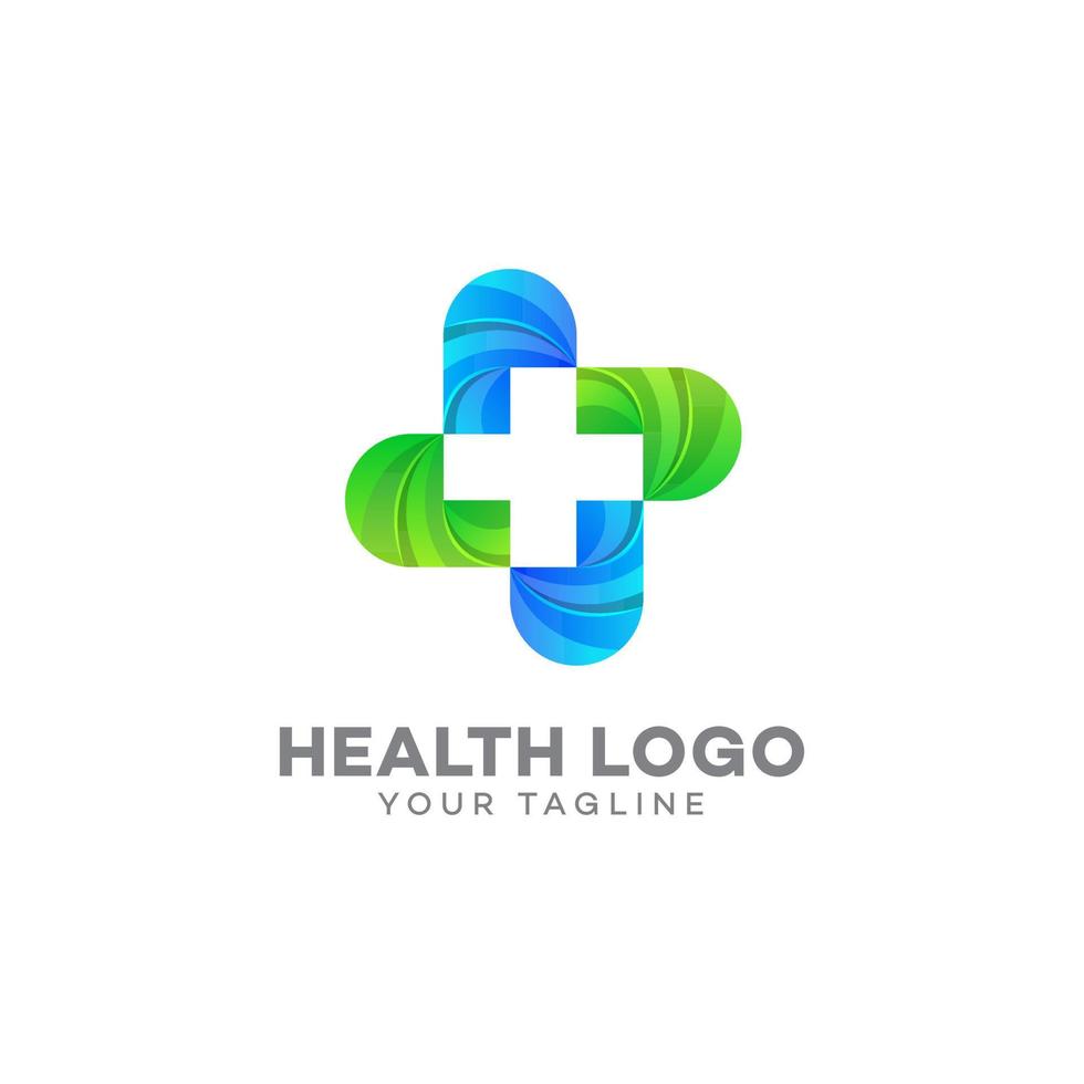 modèle de conception de logo de santé vecteur