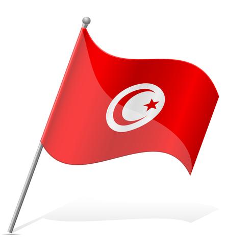 drapeau de la Tunisie vector illustration