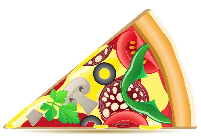 illustration vectorielle pizza vecteur