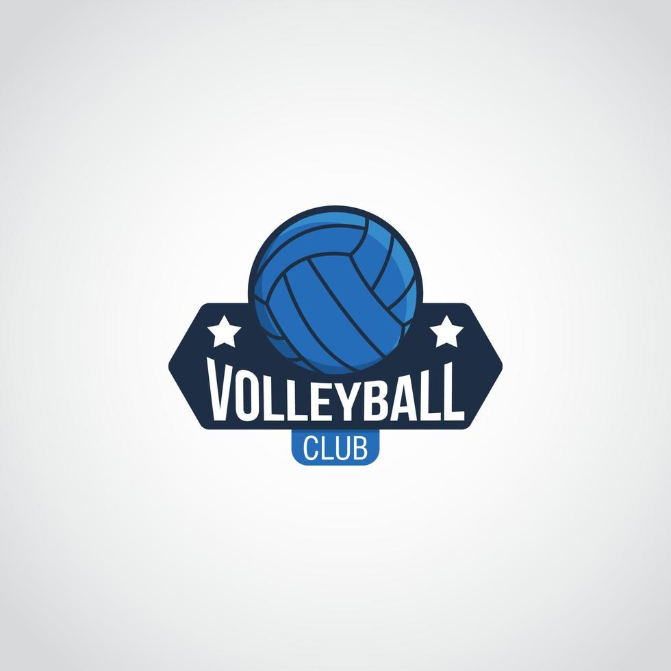 vecteur de conception de logo de volley-ball. adapté au logo de votre équipe de volley-ball