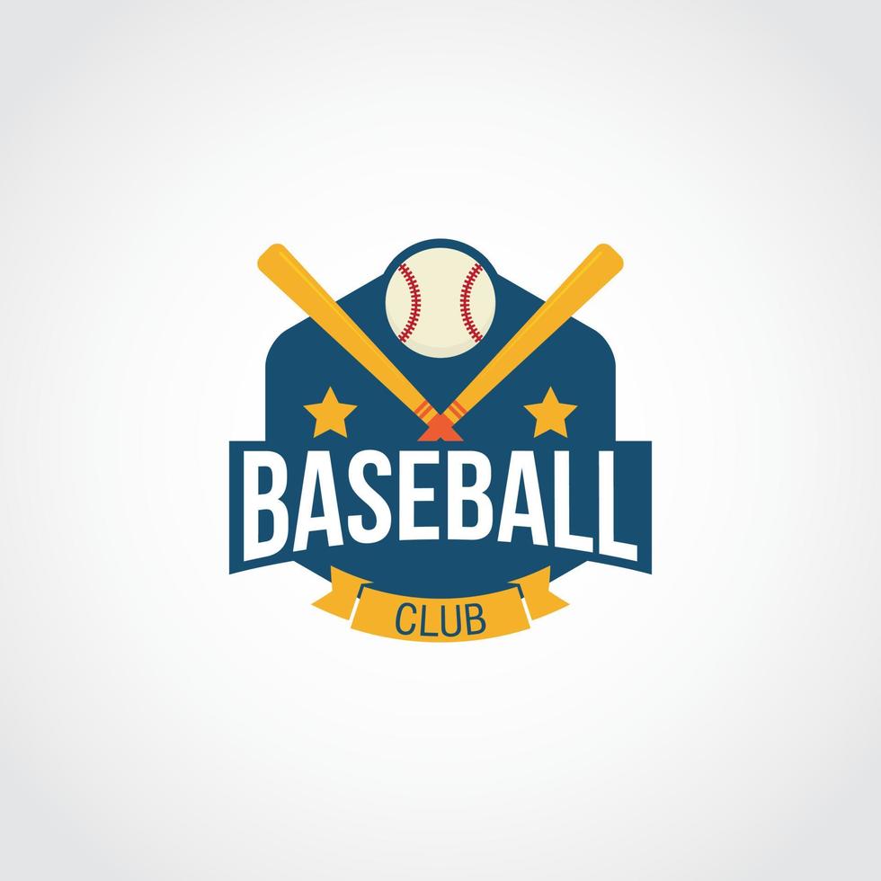 vecteur de conception de logo de baseball