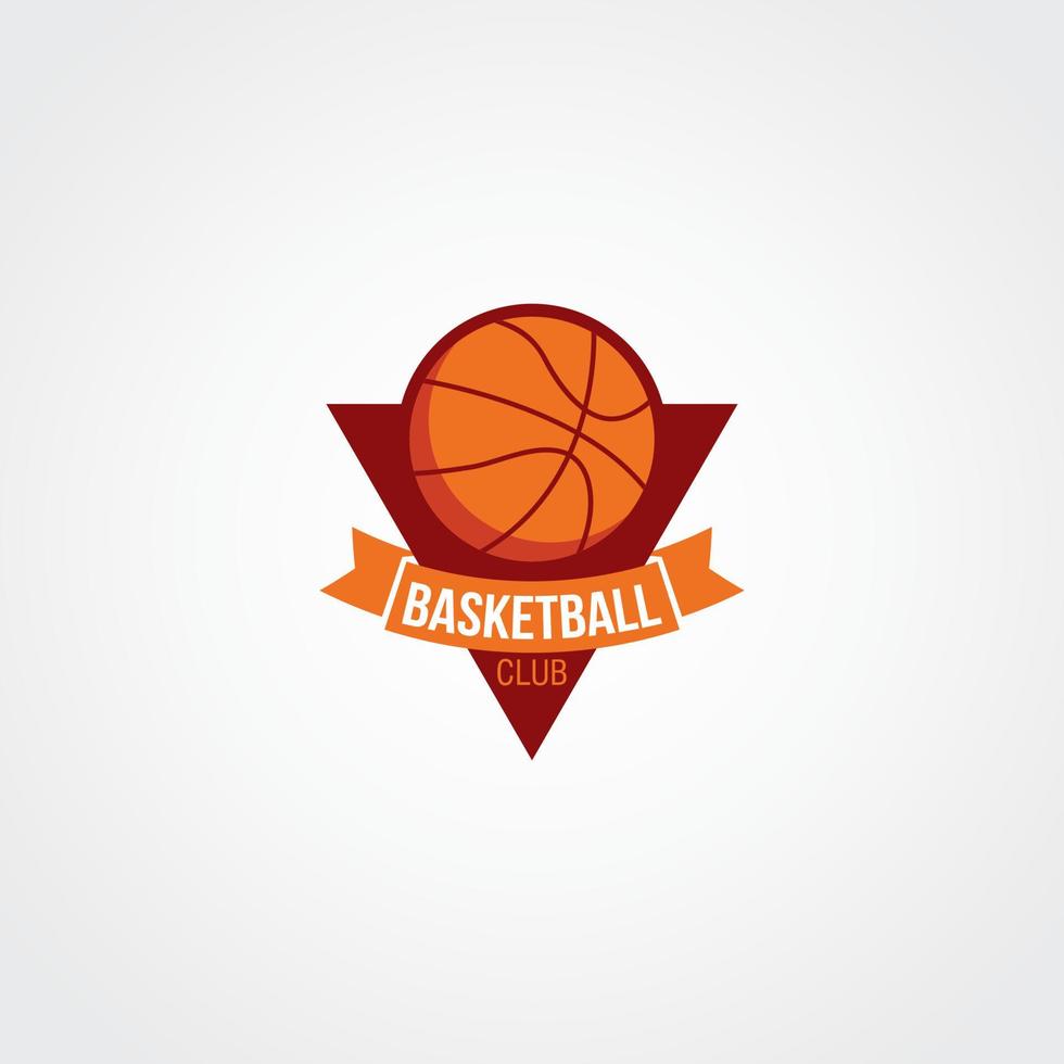 vecteur de conception de logo de basket-ball. adapté au logo de votre équipe de basket-ball