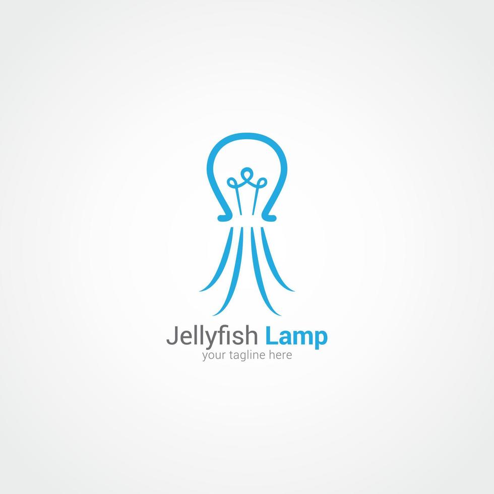 vecteur de conception de logo de méduse. adapté au logo de votre entreprise