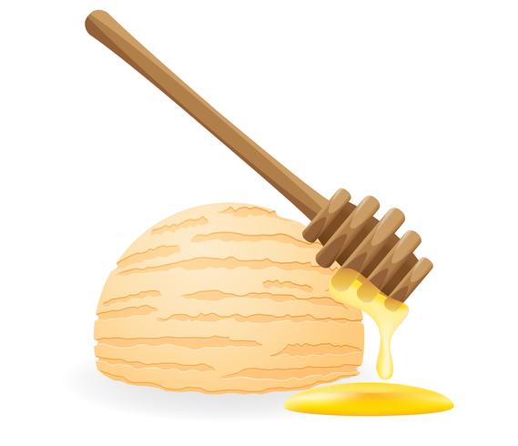 illustration vectorielle de boule de crème glacée vecteur