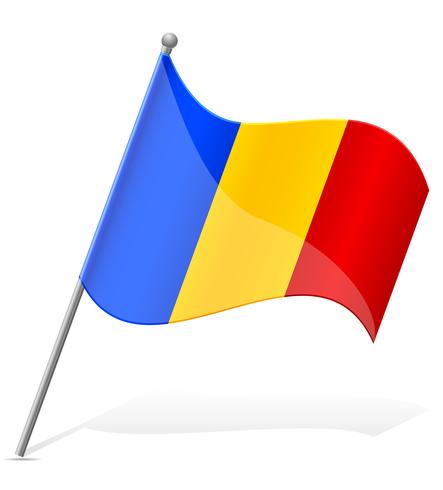 drapeau de l&#39;illustration vectorielle Tchad vecteur