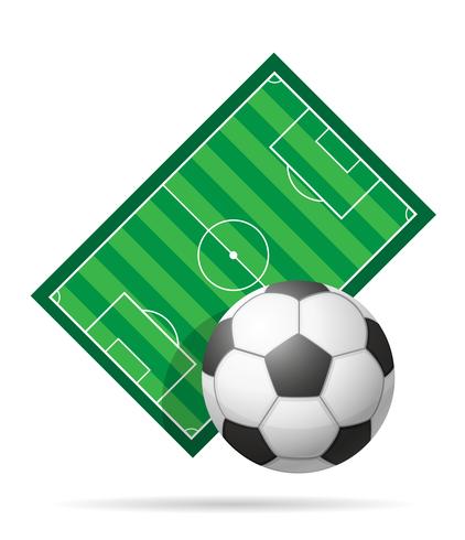 illustration vectorielle de football soccer stadiun field vecteur