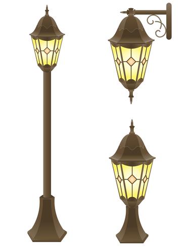 illustration vectorielle de lampadaire vecteur