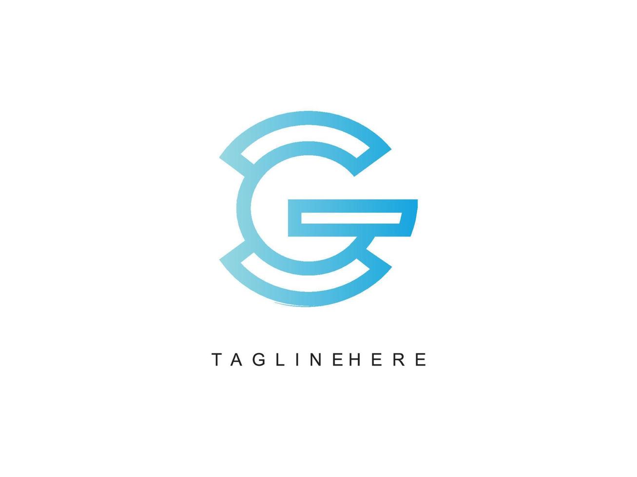 vecteur gratuit de logo de luxe lettre g