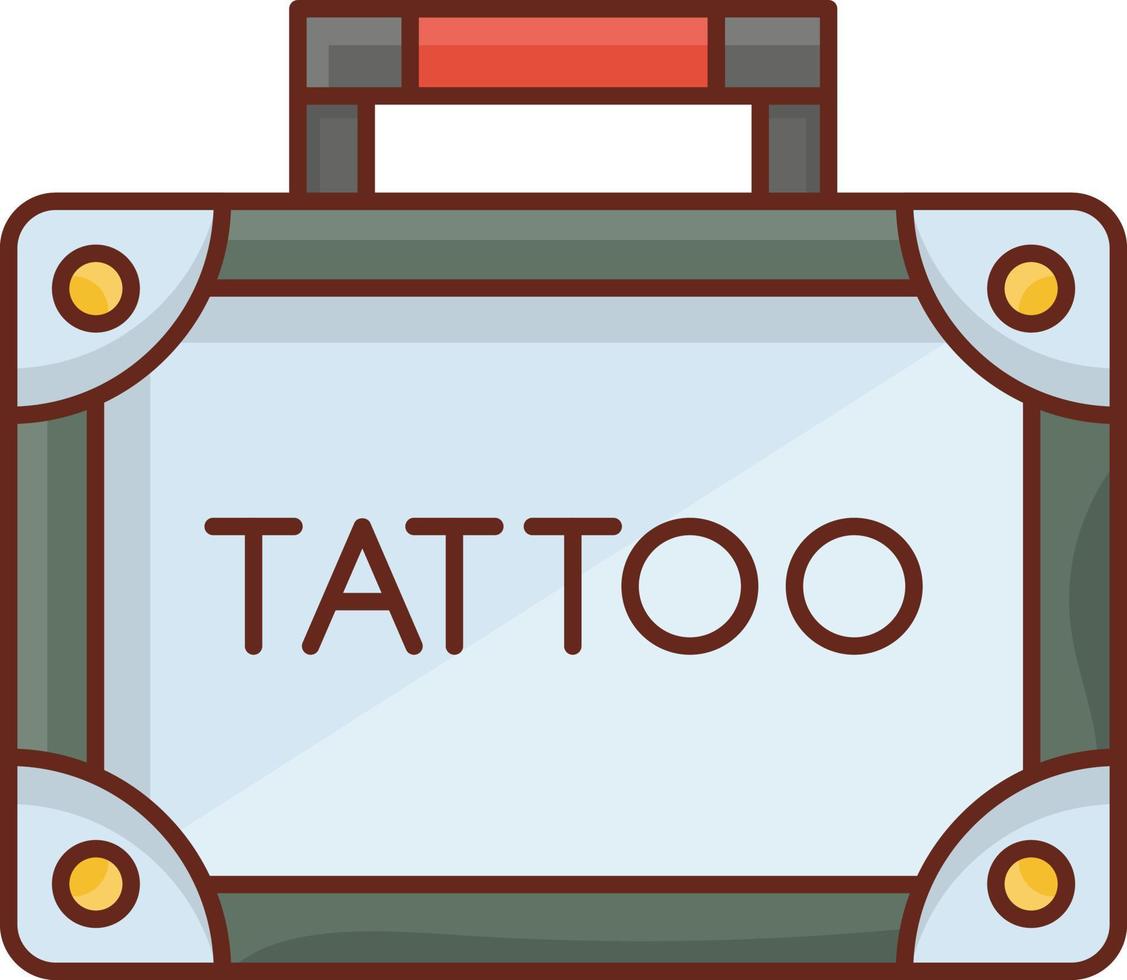 illustration vectorielle de tatouage sur un fond transparent. symboles de qualité premium. icône de couleur plate de ligne vectorielle pour le concept et la conception graphique. vecteur
