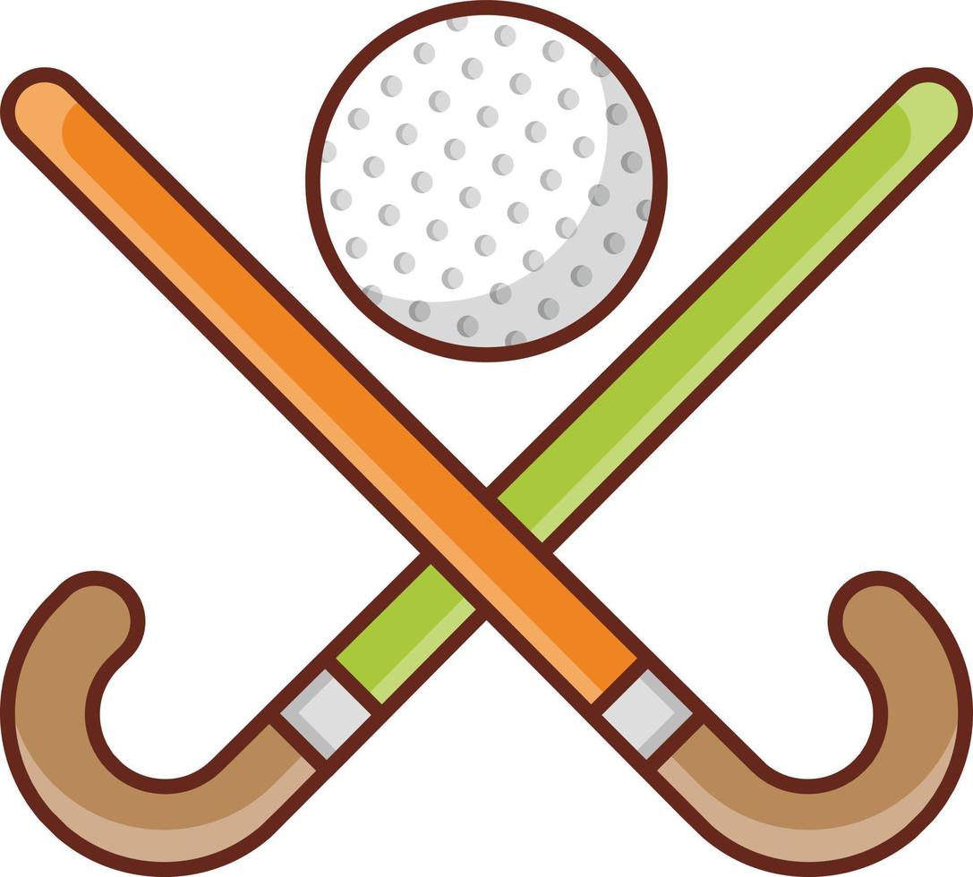 illustration vectorielle de hockey sur fond transparent. symboles de qualité supérieure. icône de couleur plate de ligne vectorielle pour le concept et la conception graphique. vecteur