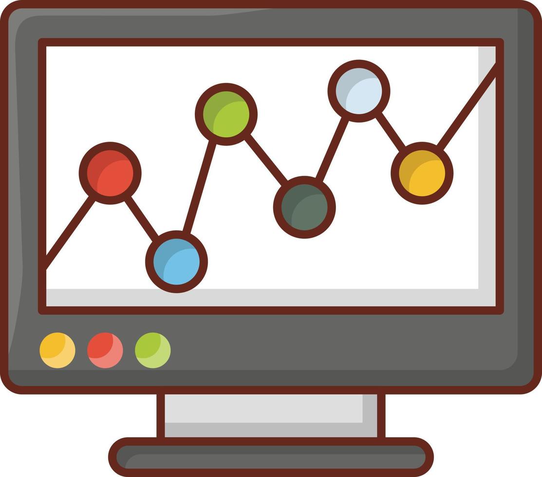 illustration vectorielle analytique sur un fond transparent. symboles de qualité premium. icône de couleur plate de ligne vectorielle pour le concept et la conception graphique. vecteur