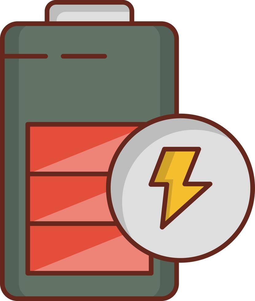 illustration vectorielle de batterie sur un fond transparent. symboles de qualité supérieure. icône de couleur plate de ligne vectorielle pour le concept et la conception graphique. vecteur