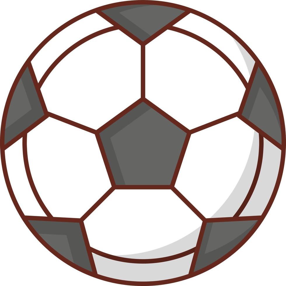 illustration vectorielle de football sur un fond transparent. symboles de qualité premium. icône de couleur plate de ligne vectorielle pour le concept et la conception graphique. vecteur