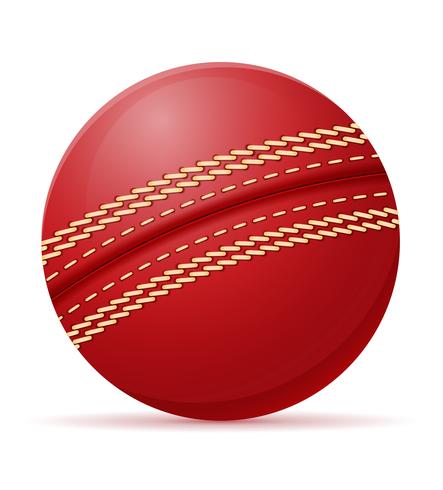 illustration vectorielle de balle de cricket vecteur