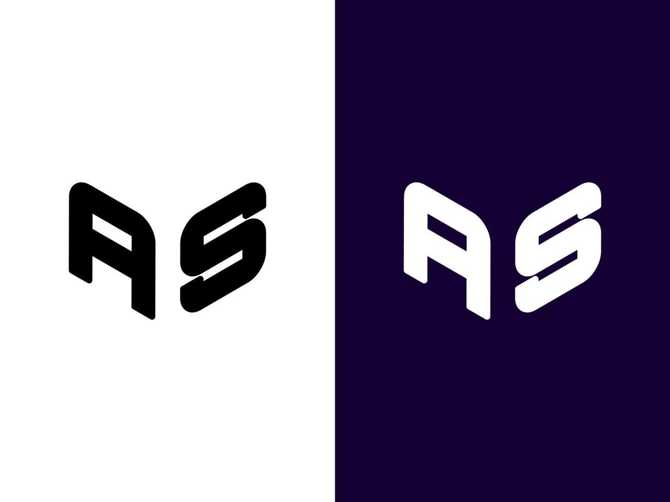 lettre initiale en tant que création de logo 3d minimaliste et moderne vecteur
