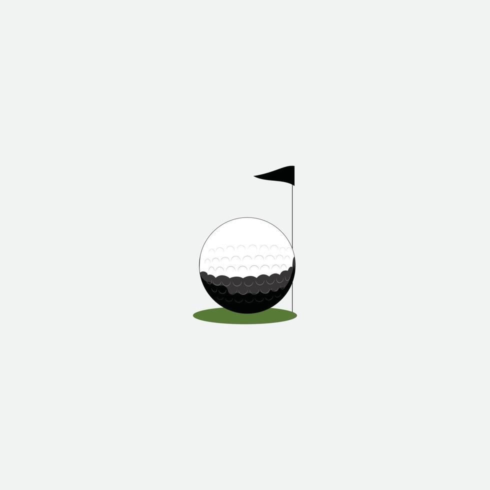 logo, étiquettes, icônes et élément de conception du club de golf vecteur