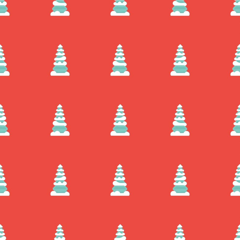 modèle sans couture avec des arbres de Noël. illustration vectorielle avec des éléments de Noël. vecteur