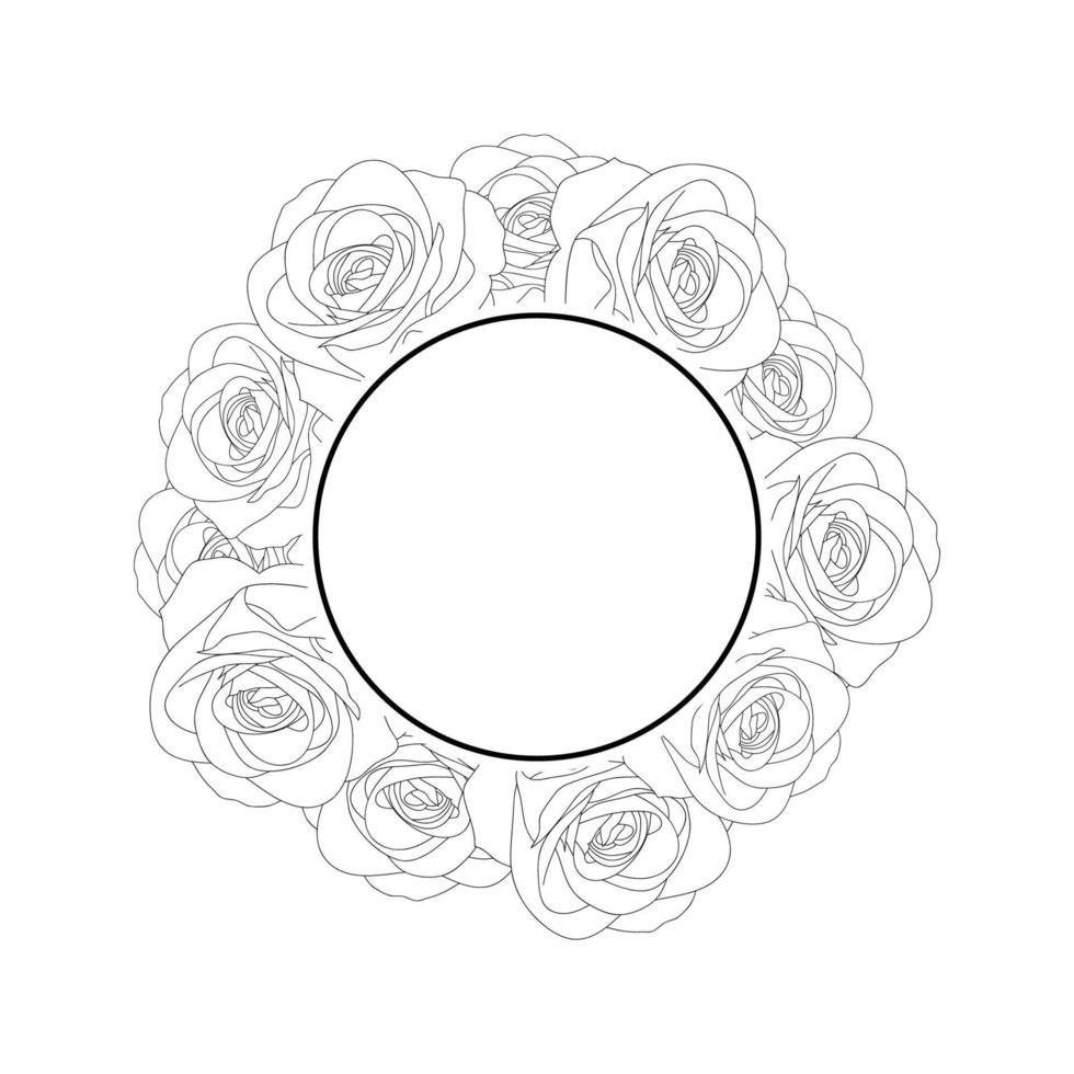 contour de couronne de bannière rose vecteur