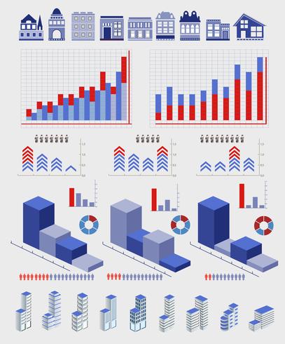 éléments infographiques vecteur