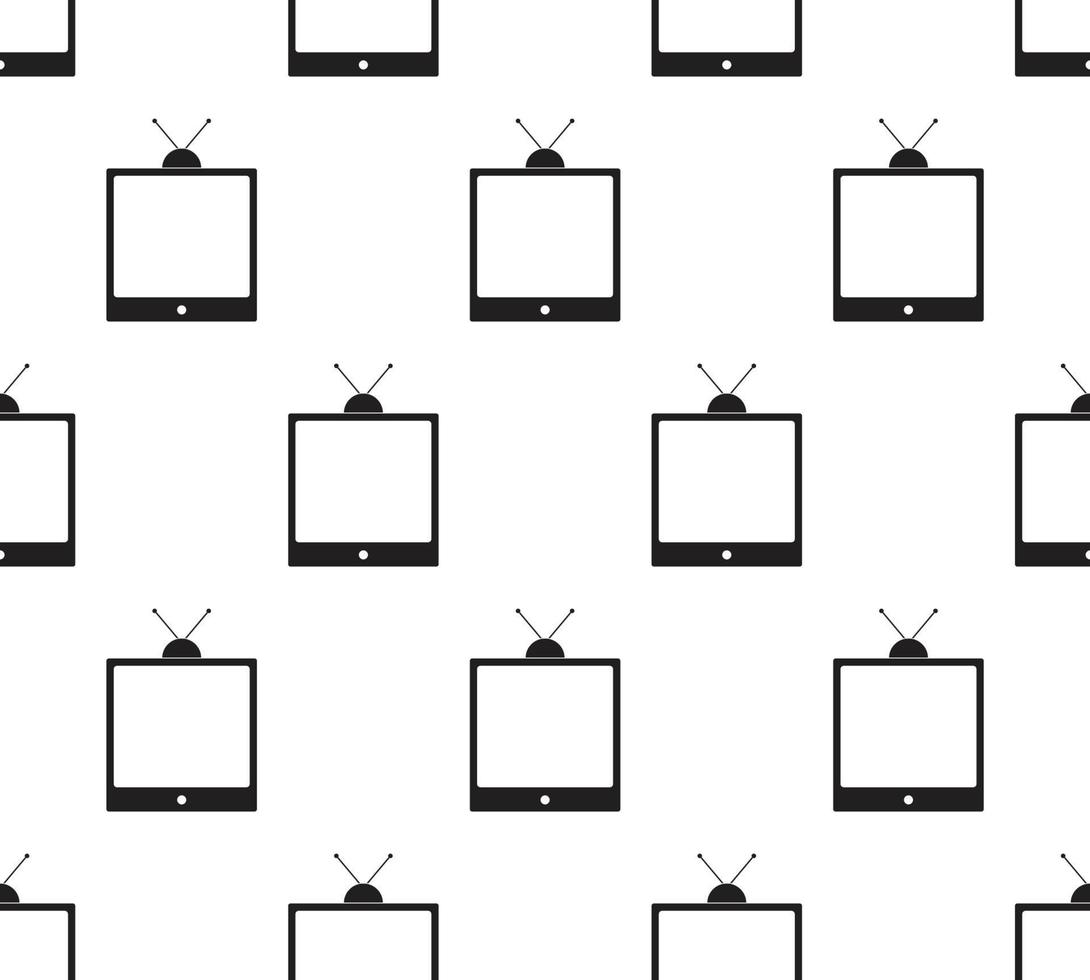 vieux téléviseur sans soudure vecteur