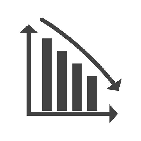 Barre de descente Glyph Black Icon vecteur