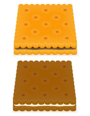 illustration vectorielle biscuit biscuit biscuit vecteur