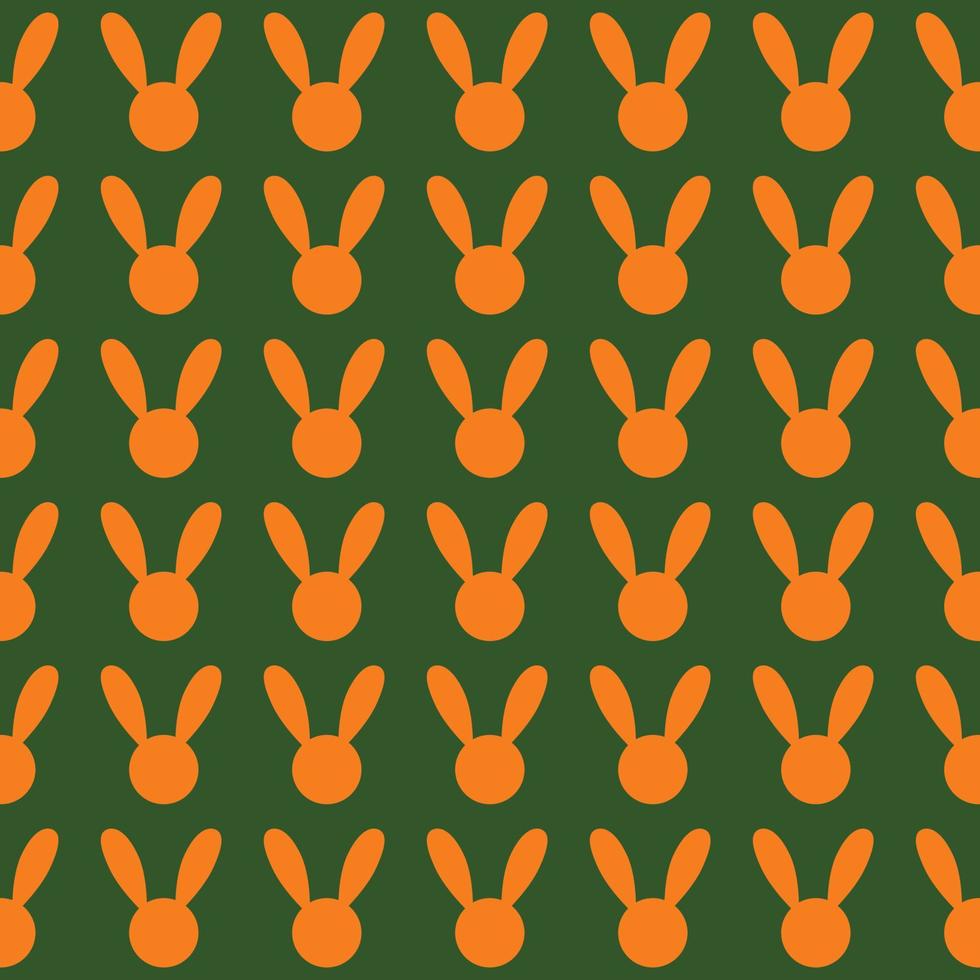 fond vert lapin orange vecteur