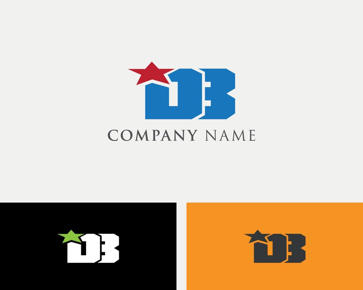 modèle de conception de logo db stare vecteur