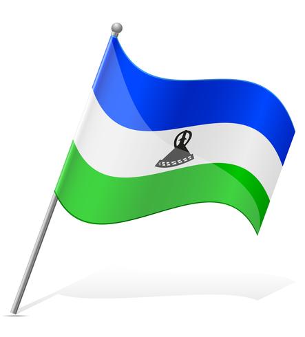 drapeau de l&#39;illustration vectorielle Lesotho vecteur