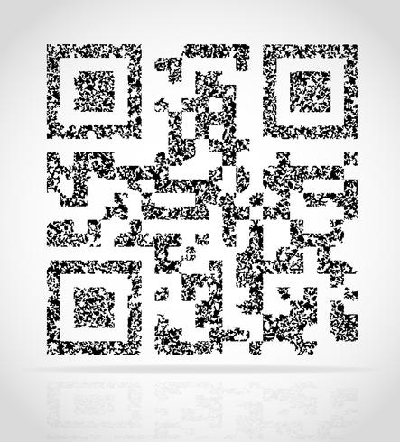 illustration vectorielle abstraite qr code vecteur