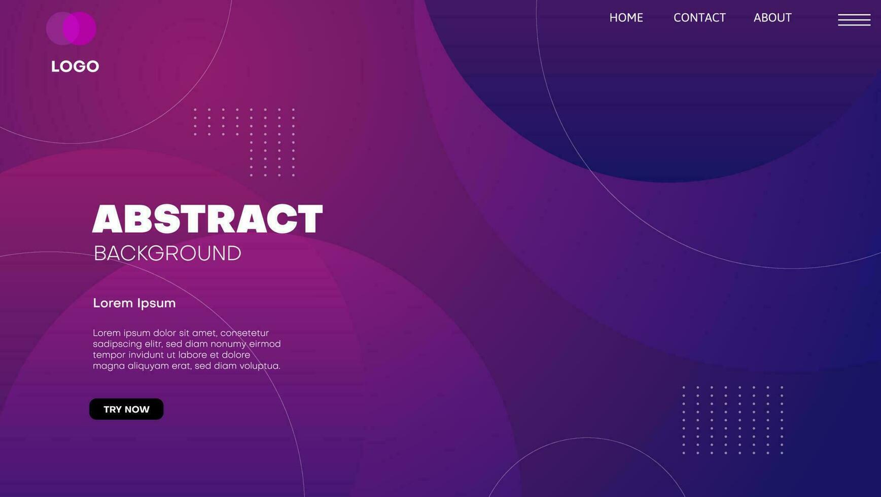 abstrait géométrique violet background.landing page design template.vector illustration vecteur