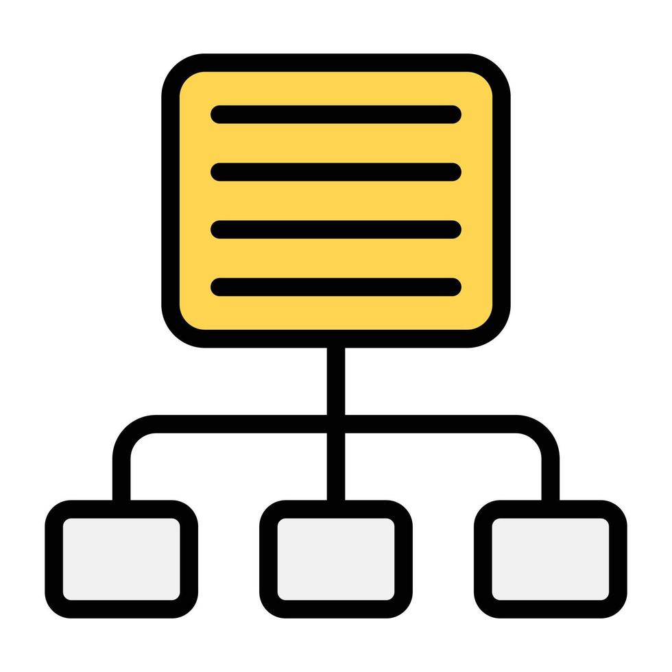 conception de vecteur d'algorithme, plan du site sur un papier illustrant le flux de données