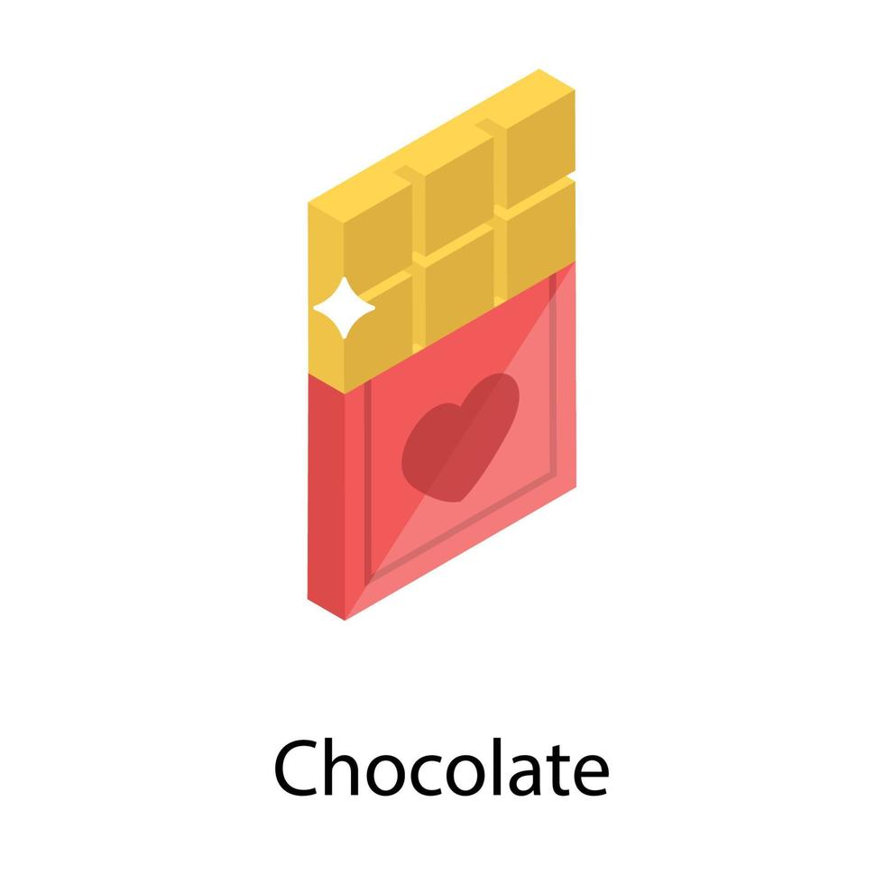 concepts de chocolat à la mode vecteur