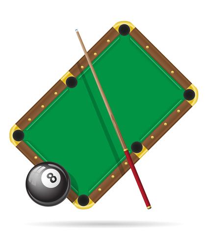 illustration vectorielle de billard billard vecteur