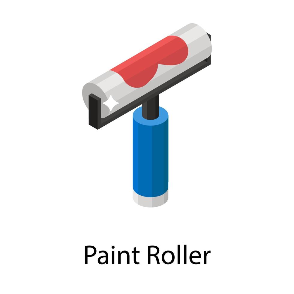 concepts de rouleau à peinture vecteur