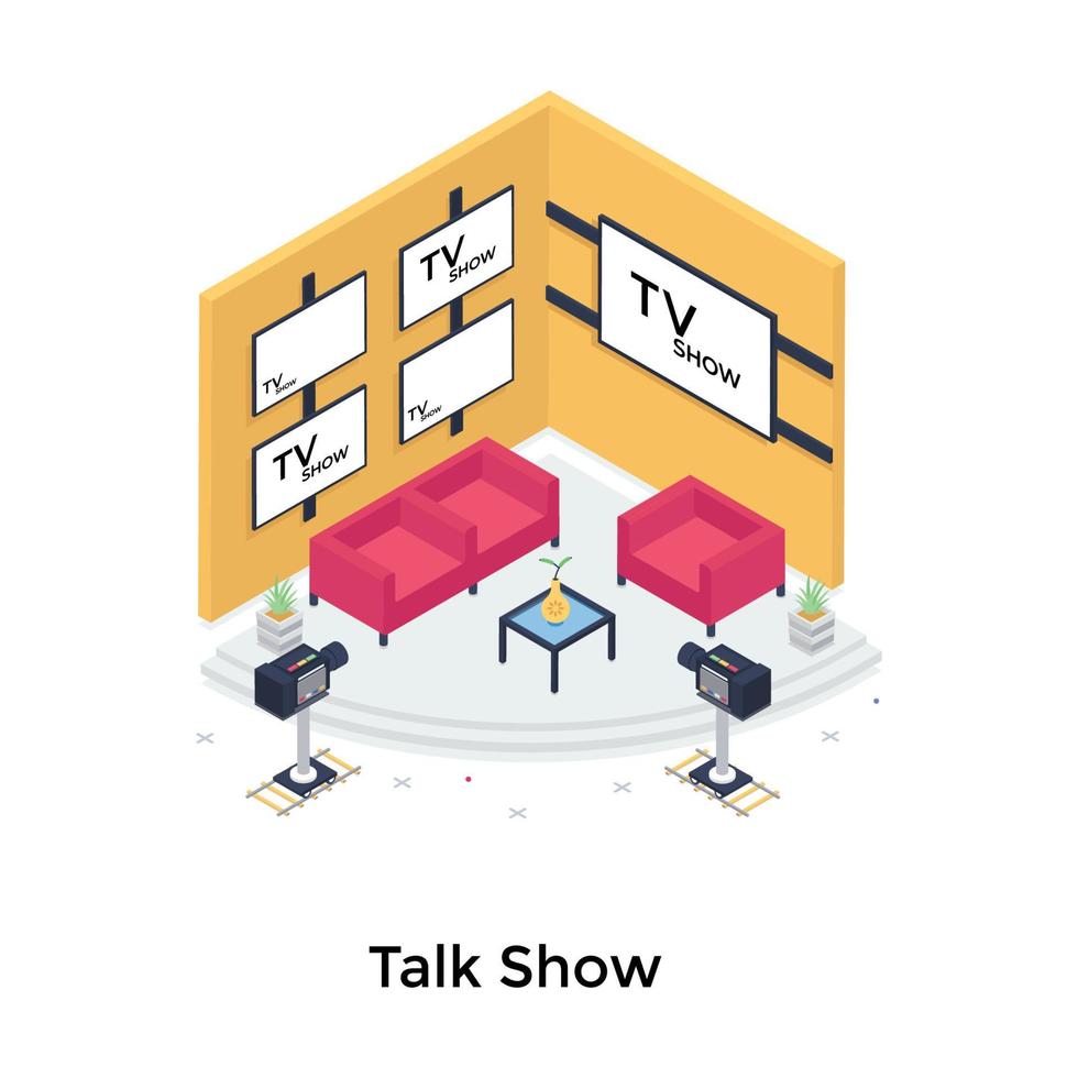 concepts de talk-show vecteur