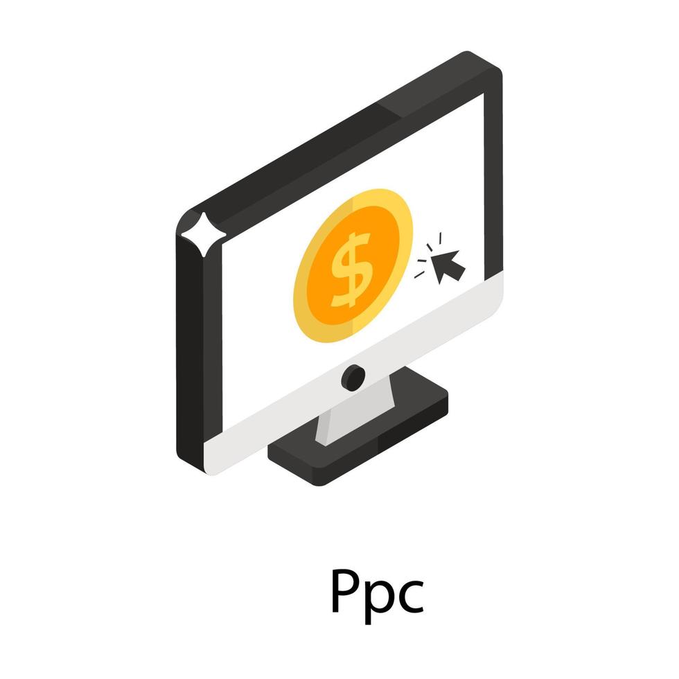 concepts ppc à la mode vecteur